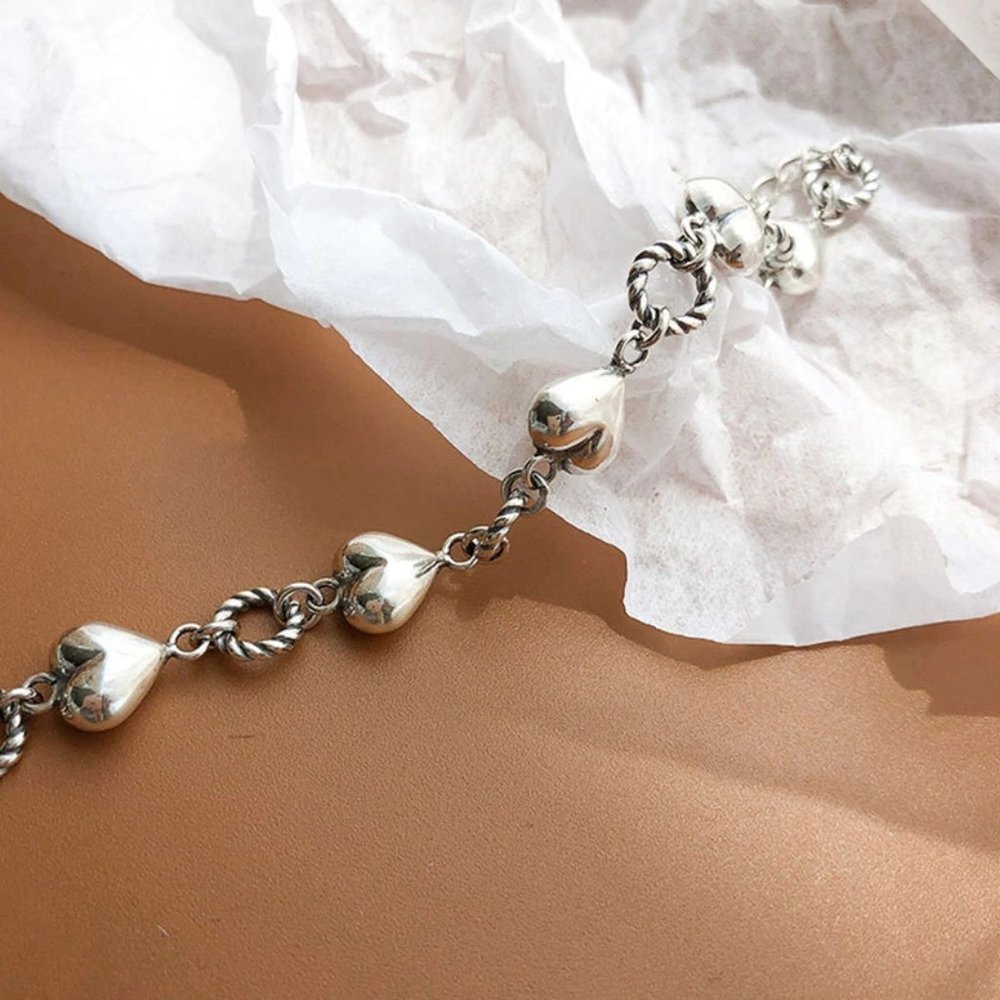*NEW 925 Sterling Silver Vintage Link Bracelet B - Picture 6 of 7